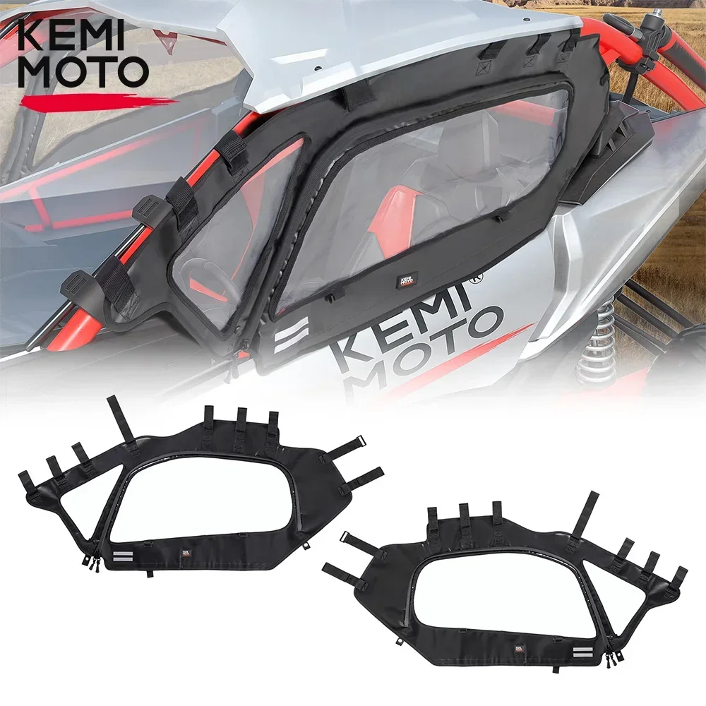 

KEMIMOTO X3 Soft Upper Door Set Kit UTV Doorstop Enclosure for Can Am Maverick X3 2-seat 2017 2018 2019 2020 2021 2022 2023