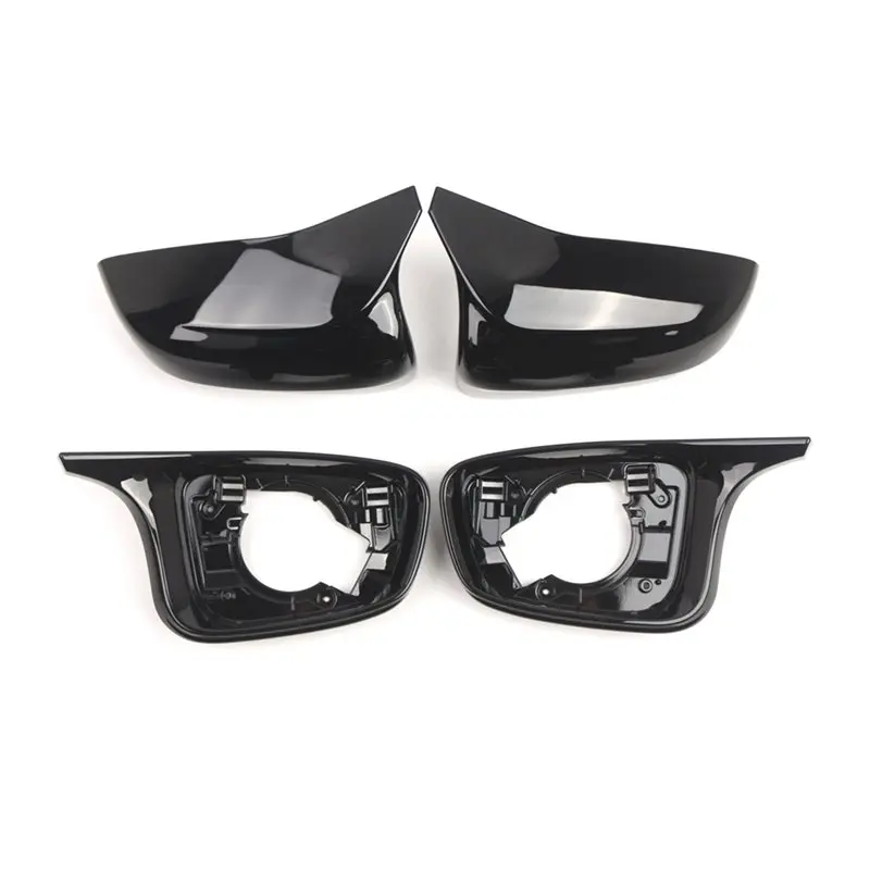 

Rearview Mirror Cover+ Base Side Wing Mirror Caps For BMW 5 Series F90 M5 2017- 2019 LHD 51168064657 51168064658 Horn