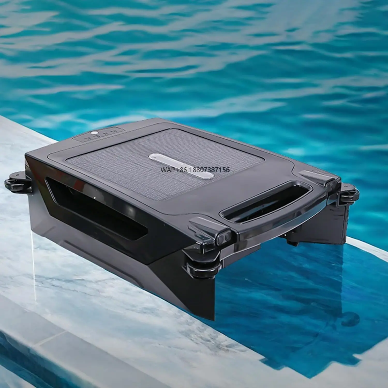 

Solar Powered Automatically Robotic Pool Skimmer Cleaner With All Day Cleaning Battery Endurance 180Mins Power