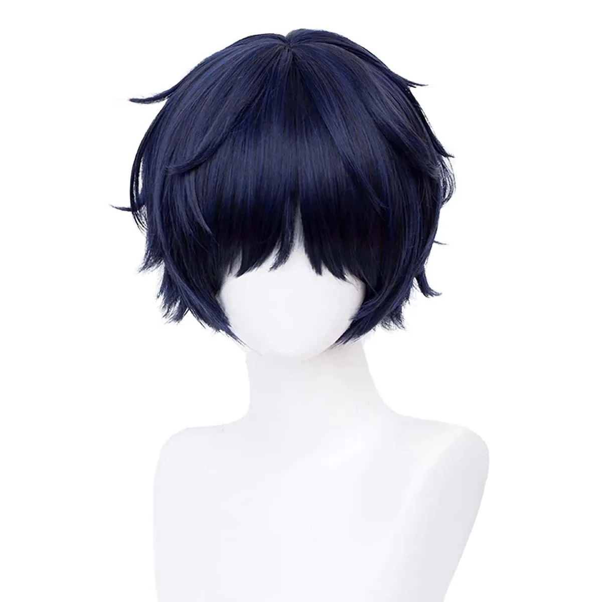 Halloween Party Men Your Lie in April Arima Kousei Cosplay Short Blue Black Hair Wig