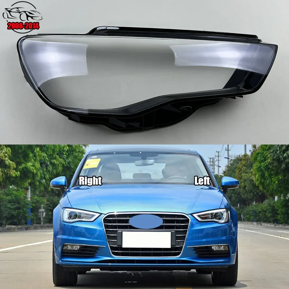 

Для Audi A3 S3 RS3 2014 2015 2016 передняя фара автомобиля стеклянные фары прозрачный абажур лампы корпус фары крышка линзы