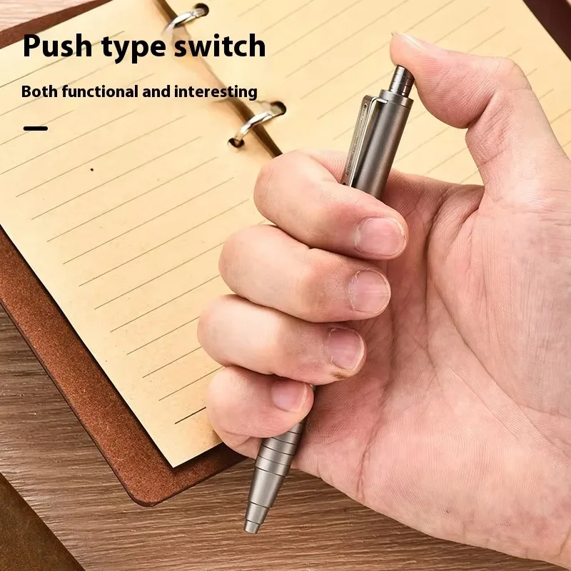 TC4 Titanium Alloy EDC Pen Lightweight Portable Tactical Pen for Outdoor Hiking Camping Travel Business - view 3