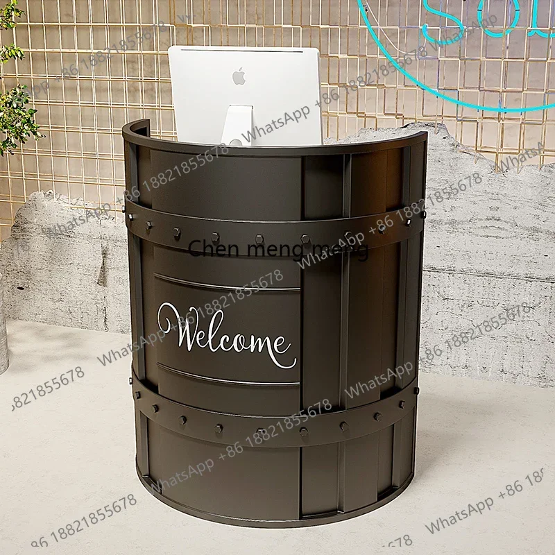 Q181 Checkout page Bar Restaurant Gym Industrial Style Bar Creative Retro Reception Front Desk