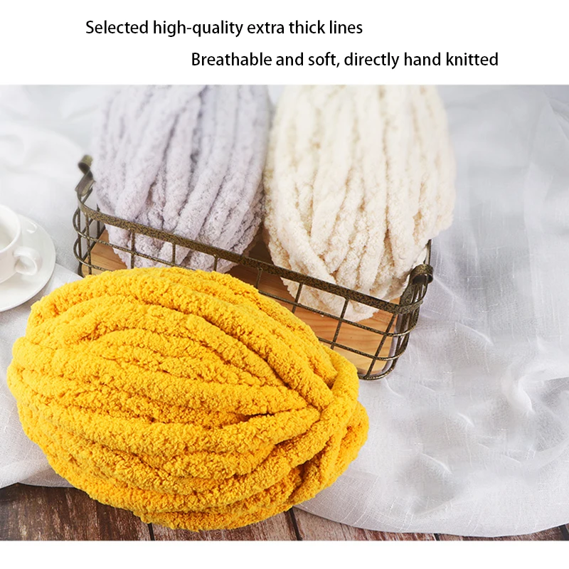 Thick Ice Strip Wool Good Looks Sausage Yarn Soft Finger Knitted Blanket Cat Nest Thread Hook Bag Seat Cushion