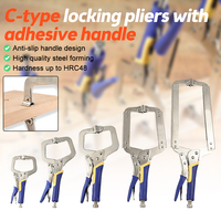 6/9/11/14/18-inch multifunctional C-type powerful pliers steel welding C-type pliers fixed clamping pliers workers
