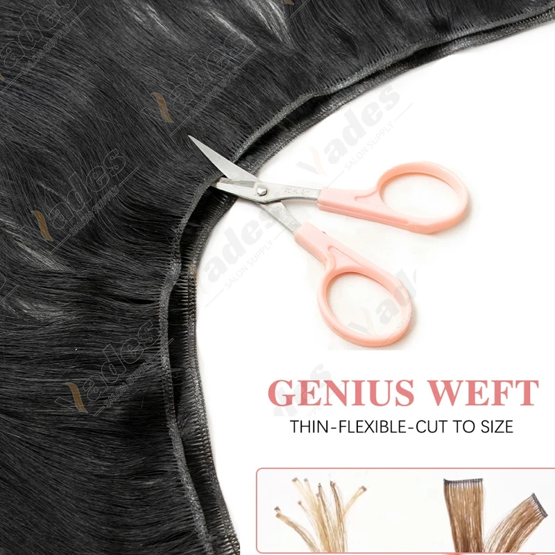 Boymia Human Hair Bundles Nature Black Sew in Genius Weft DIY Hair Extensions Real Hair Bundles  12''16