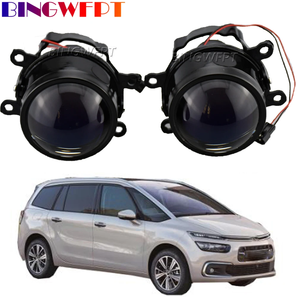 

2 Pcs LED Car Front Fog Light Assembly H11 LED Fog Daytime Running Lamp DRL For Citroen C4 Coupe Hatchback Picasso 2004-2015