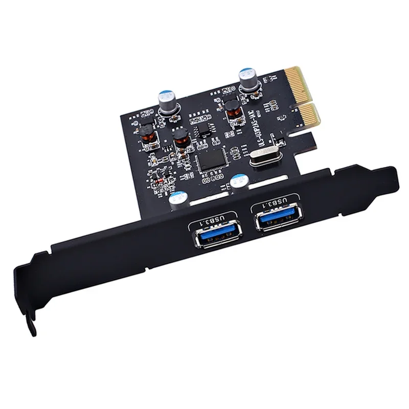 PCIE PCI Express To USB 3.1 Gen 2 (10 Gbps) Type A USBA Expansion Card Asmedia1142 Chipset Support Windows XP/Vista/7/8/10