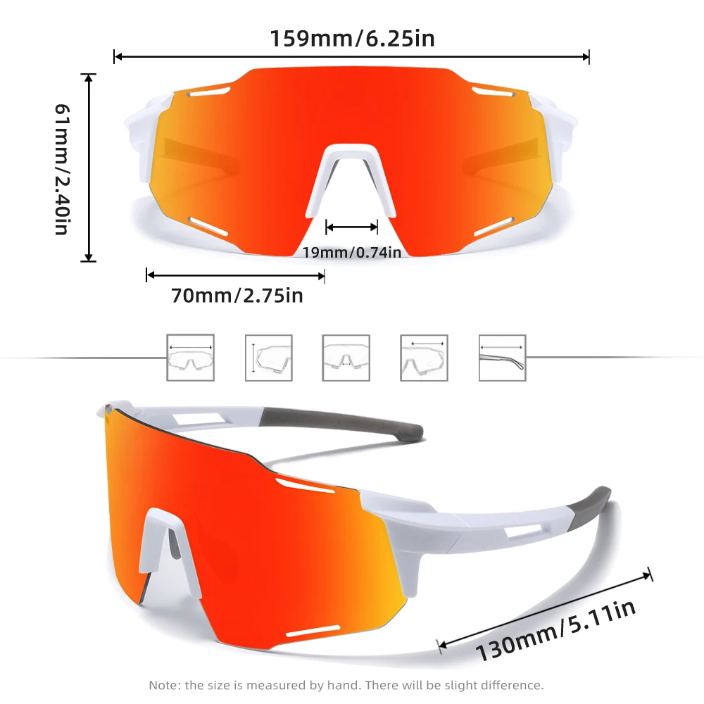 Kingseven mtb ciclismo óculos de proteção das mulheres dos homens esportes ao ar livre drving óculos de sol uv400 fotocromático óculos de bicicleta