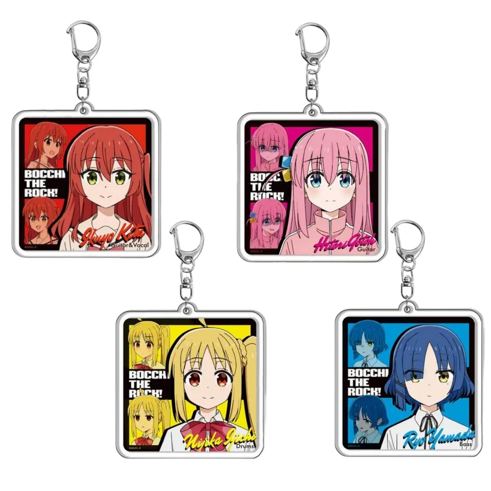 Hot AnimeBocchi the Rock Acrylic Stand,key chain Cosplay Characters, Ornament Accessories, keychain,Goods Collection Gifts, 6cm