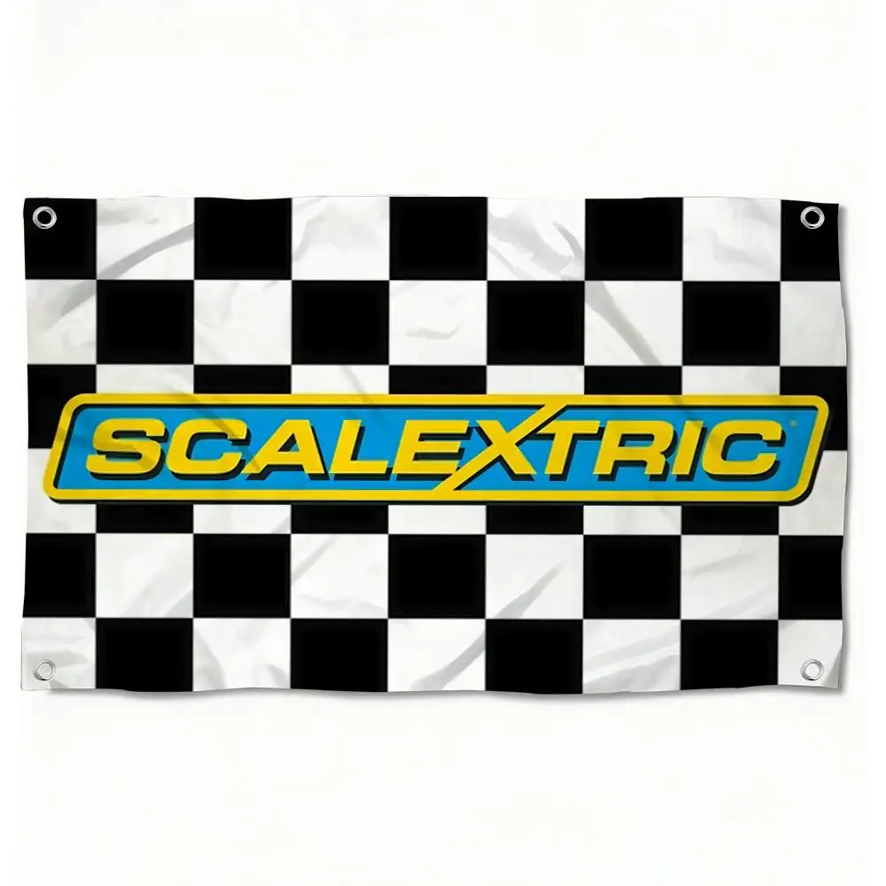COOL S-Scalextrics Model Motor Racing Flags Custom Camping Outdoor Garden room Bedroom Decor Party Backdrops Wall Art