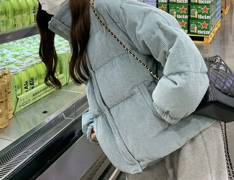 2025 Winter New Style Corduroy Cotton Coat for Women