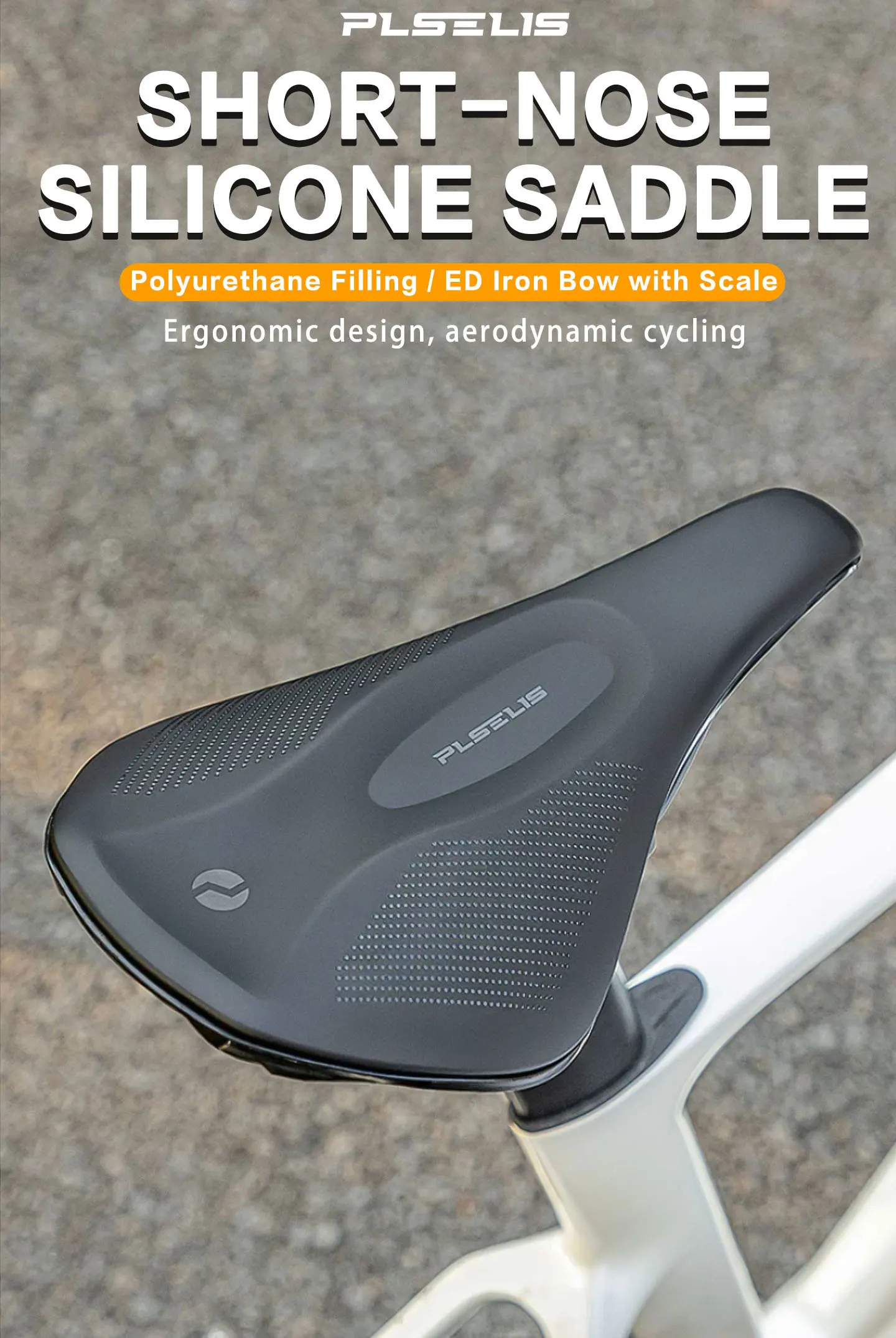 Plselis Mountainbike-Sattel, Fahrradkissen, weich und bequem, wasserdicht, speziell für Mountainbikes. – Detail 1