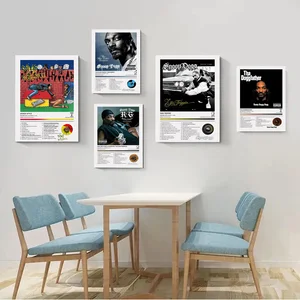 Musikalbum Cover Poster -Drucke, Snoop Doggy, Doggy -Stil, Leinwand Malerei, Tracklist -Geschenke, Wandkunstbild, Raum, Wohnkultur 8 Hauptverkaufsabdeckung Anti -Poeira -Zelle - №1
