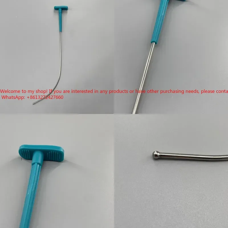 Reusable Stainless Steel Intubating Stylet Rigid for Difficult Intubation Medical Equipment Supplies view 3