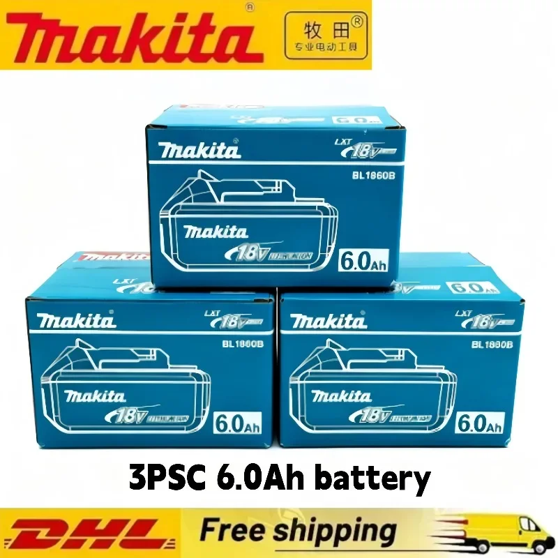 

Original MAKITA 18V Rechargeable Battery 18V 6Ah Lithium Ion Cell With Battery indicator For Makita Power Tools Battery