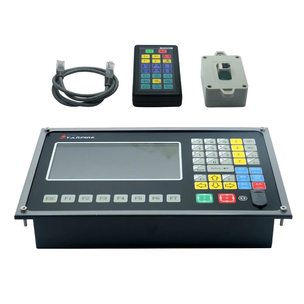 HLTNC Starfire SF2100C 2 Axis CNC Offline Plasma Cutting Machine Controller System SF-2100C + RF06A Wireless Remote Control Pad