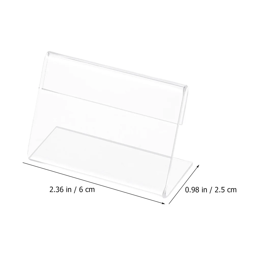 

Clear Stand Table Card Holder Sign Holders Name Display Stands for Signs Desktop