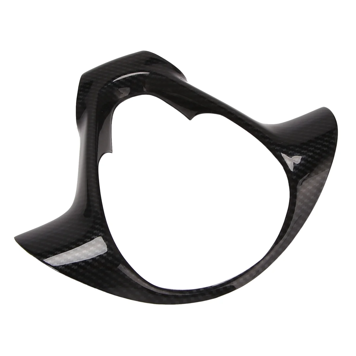 Carbon Fiber Car Steering Wheel Frame Decorative Sticker Accessories for Mercedes Benz Smart Fortwo 451 2009-2014 view 4
