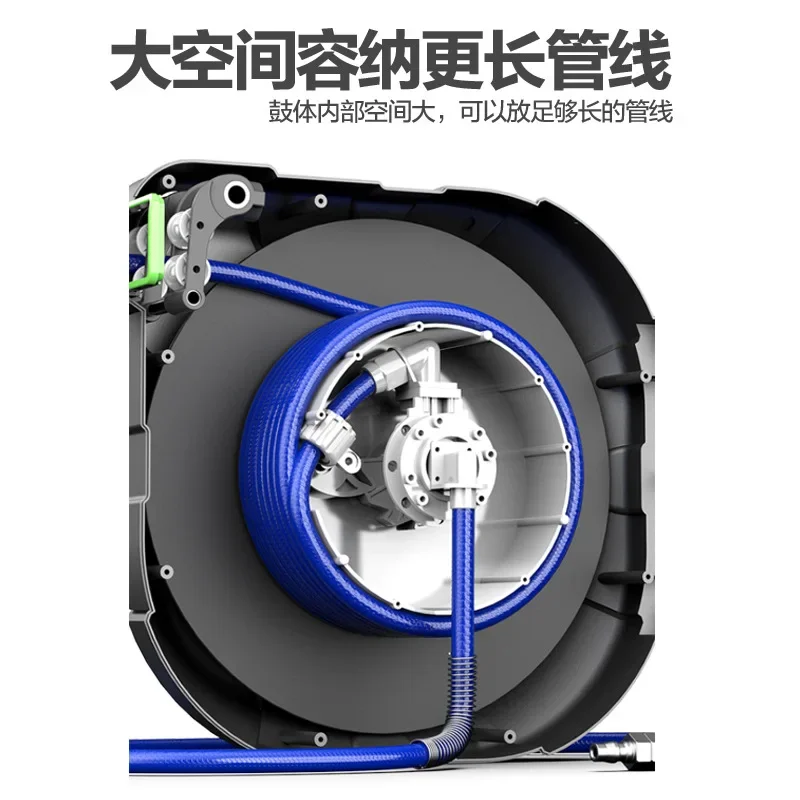 

Air drum automatic telescopic pipe reel, car repair air pipe retractor, pneumatic tools, automotive beauty