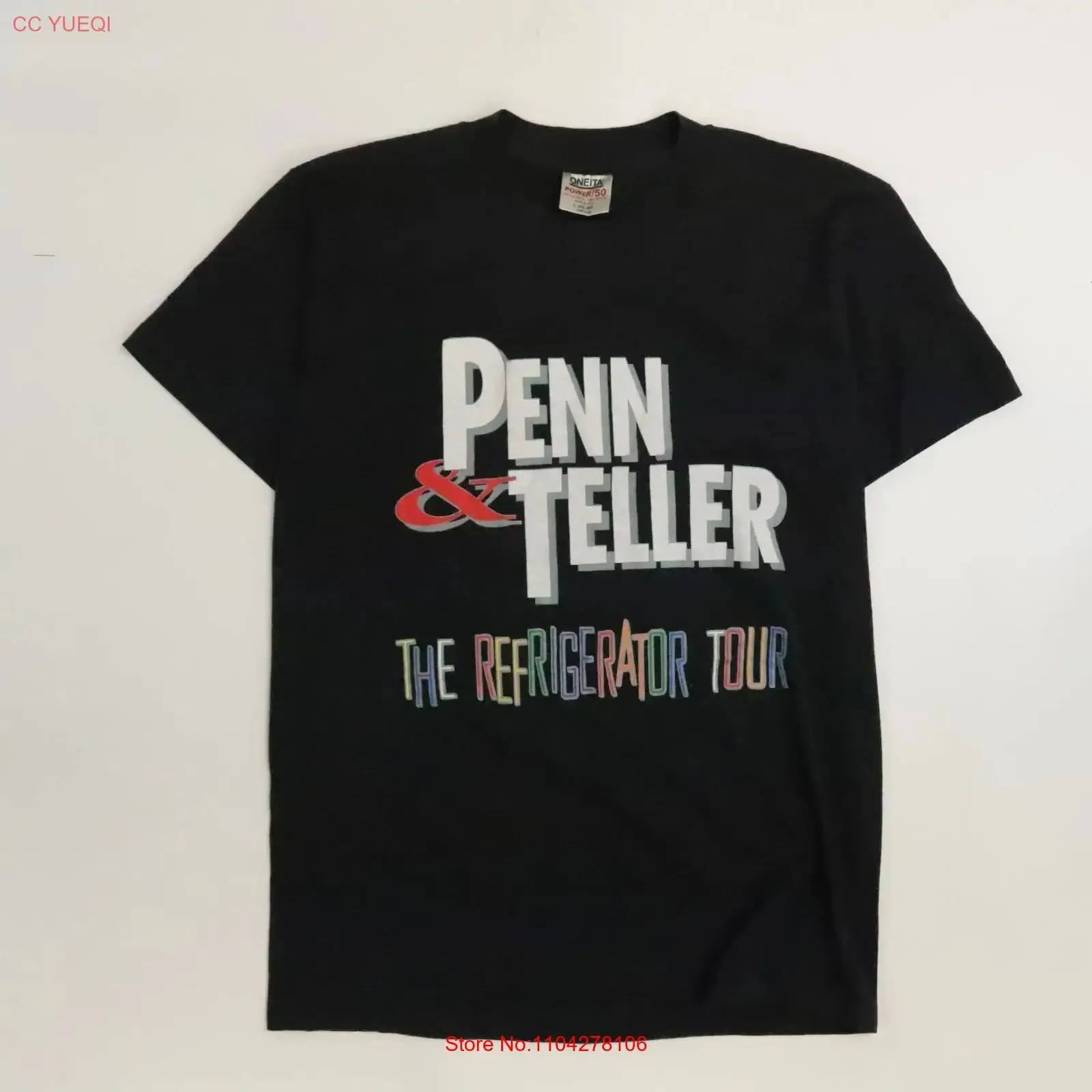 Vintage Penn Teller The Refrigerator Tour T Shirt Size Large vintage Washed Comfortable streetwear Top For Everyday Wear