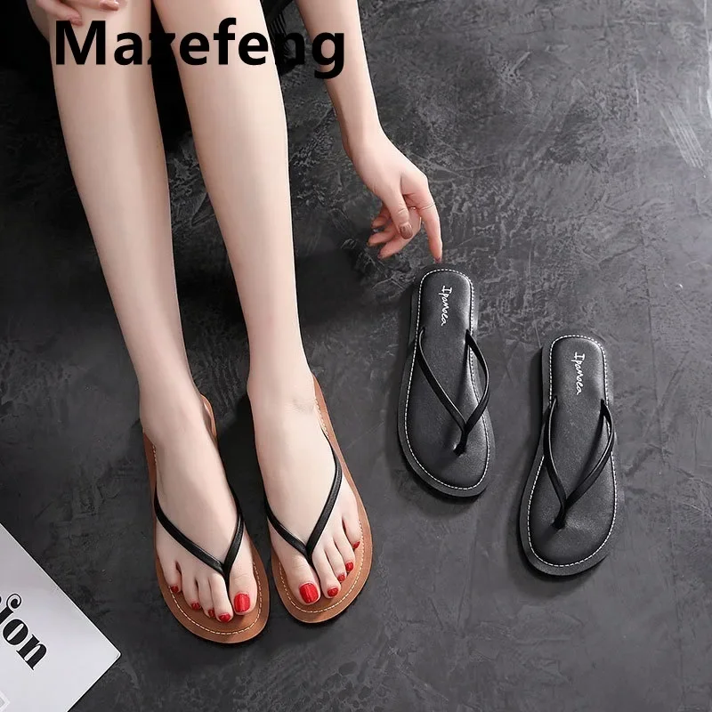 Mazefeng Women Non Slip Flip Flop Slippers Woman Summer Ladies Shoes Comfortable Casual Beach Slides Female Soft 2021 Footwear