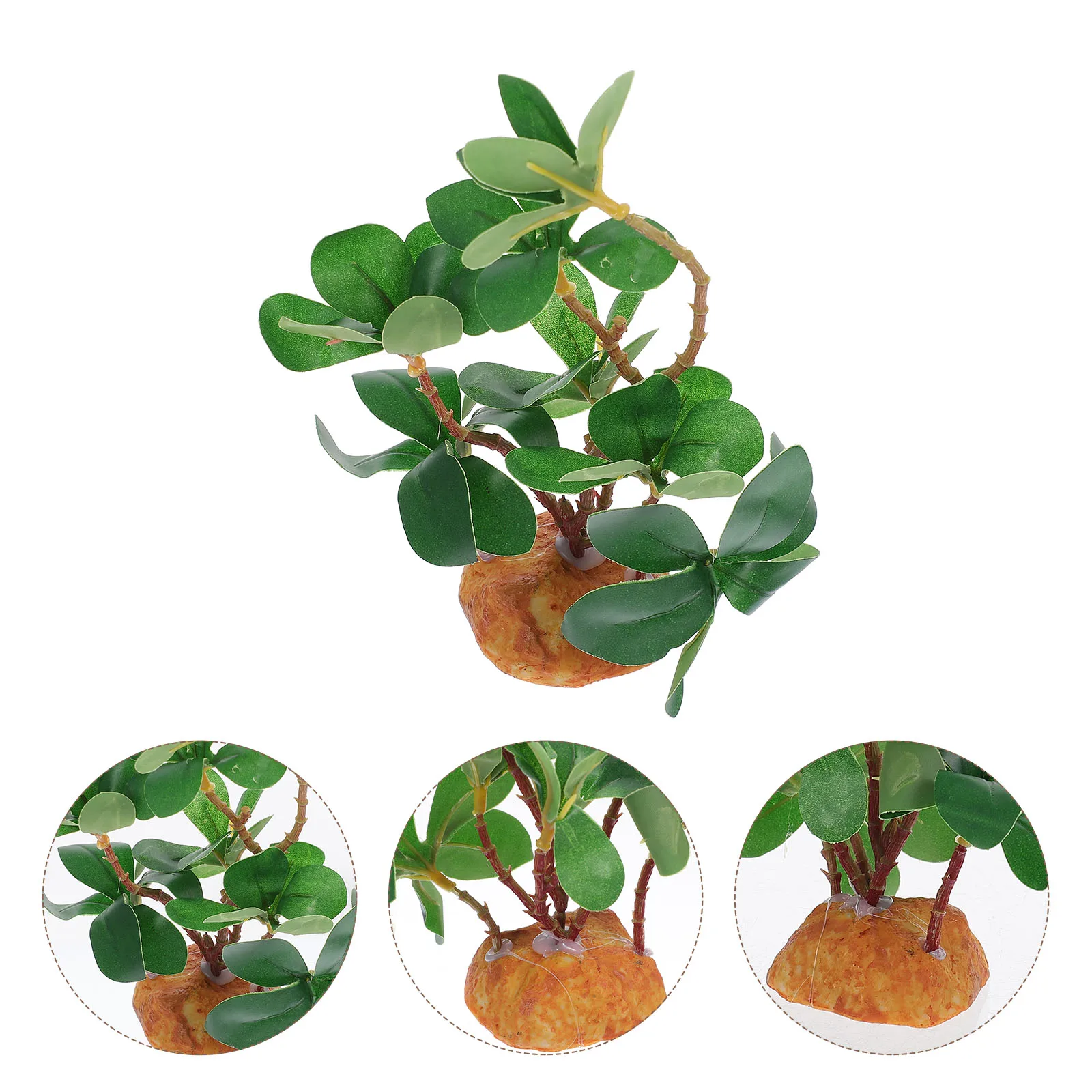 

Fake Green Grass Plant Terrarium Reptile Aquarium Plants for Tanks Climbing Decor Turtle Accessory Accessories