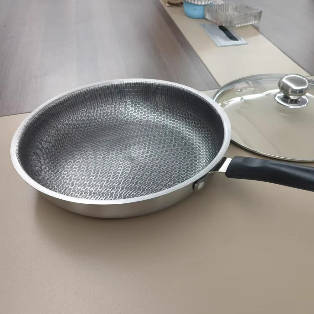 

Nonstick For Pancakes Steaks Flat Skillet Stainless Steel Paella Healthy Cooking Easy Clean Even Heating Kitchen Cooking