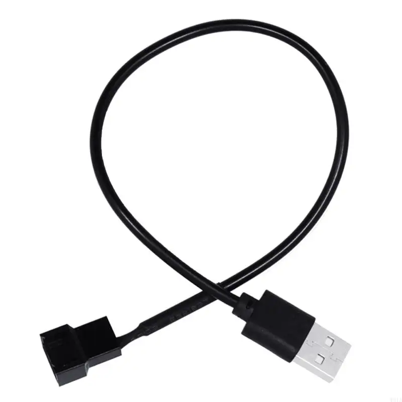 W91A 5V Điện áp USB đến 4 pin Pc Fan Cáp điện có dây điện cho máy tính xách tay CPU Dây CPU CPU