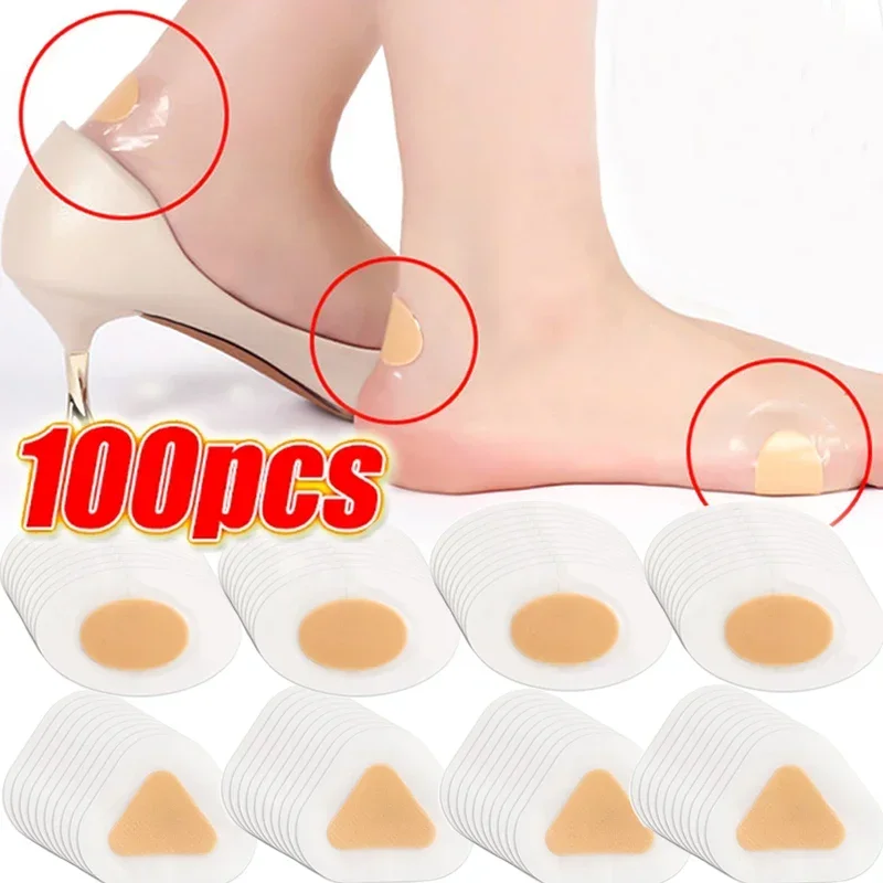 Gel Heel Protector Foot Patches Adhesive Blister Pads Hydrocolloid Heel Liner Shoes Stickers Relief Pain Plaster Foot Care Tools