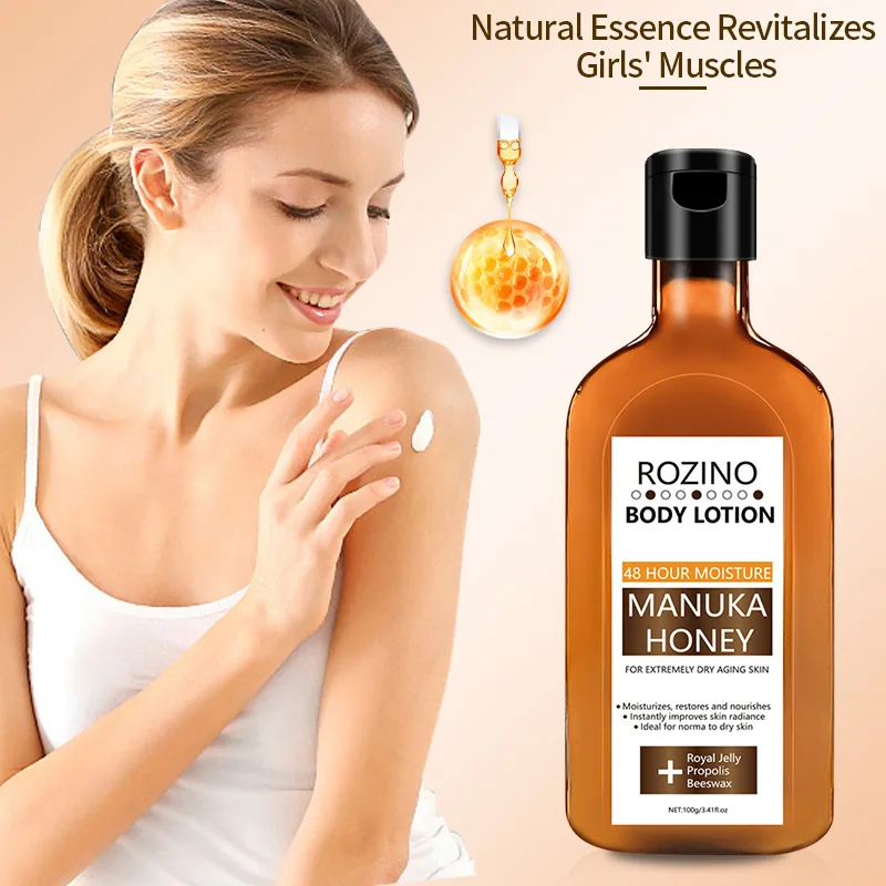 

100g ROZINO Honey Moisturizing Body Lotion for Long-lasting Fragrance and Itching Relief Throughout The Body