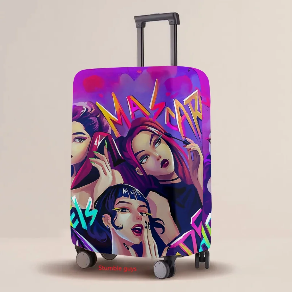 

Kpop Demon Hunters Чехол для багажа Эластичный защитный чехол с мультяшным принтом Чемодан для путешествий Must-Have ​