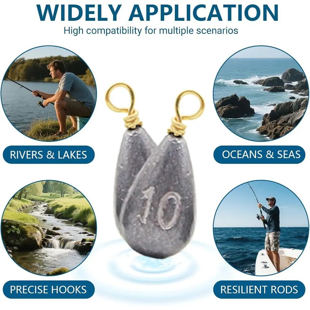 طقم حوض صيد مكون من 30/36 قطعة لقطة السقوط والصب، مثالي للباس وسمك السلور والمياه المالحة والمياه العذبة