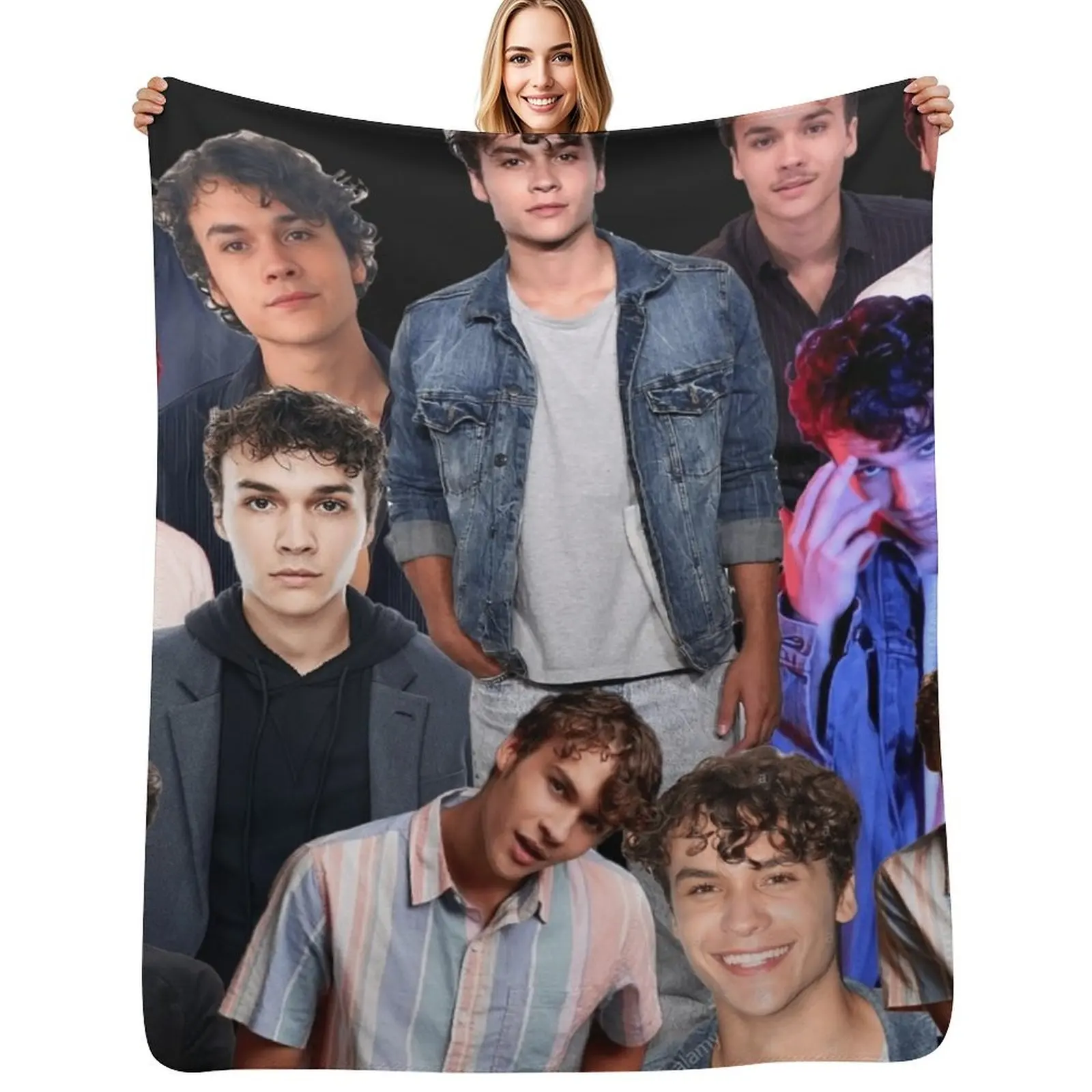 

HIGH QUALITY benjamin wadsworth photo collage Throw Blanket Cozy Microfiber Throw Blanket for Home Bedroom