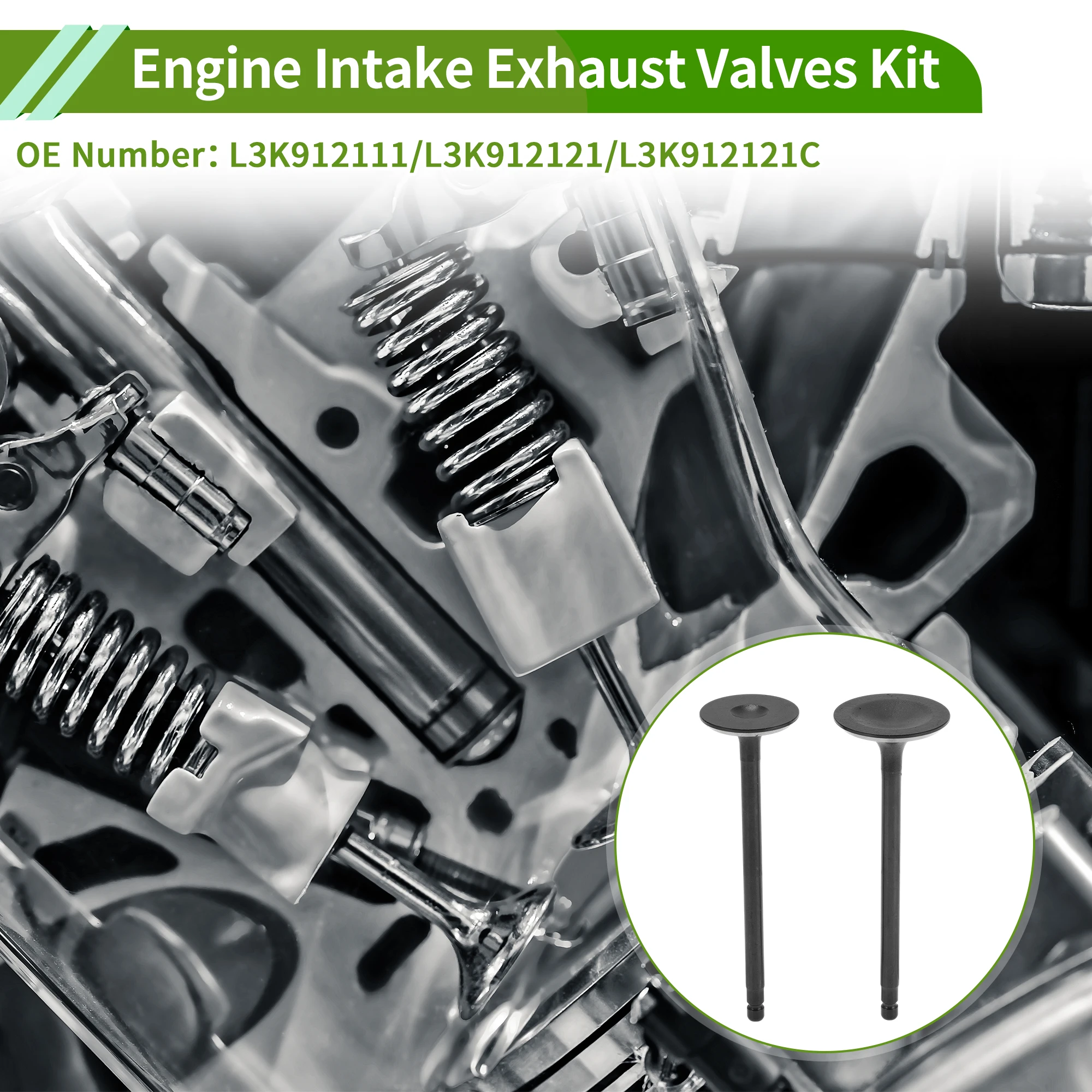 X Autohaux No.L3K912111 Engine Intake Exhaust Valves Kit for Mazda CX-7 2.3 2006-2013 1 Set