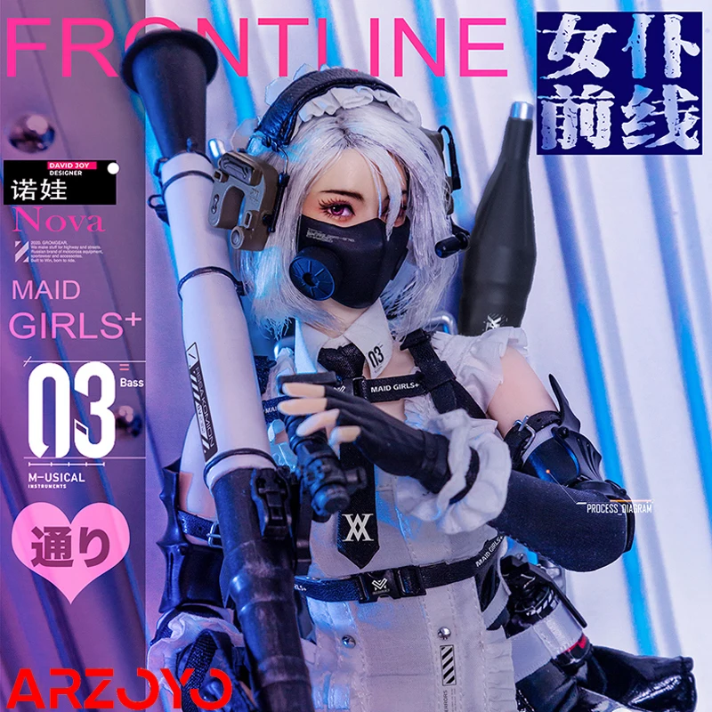 In Stock GDTOYS GD97010 1/6 Nova Action Figure Maid Girls Front Line 12'' Female Soldier Figurine Full Set Collectible Model Toy