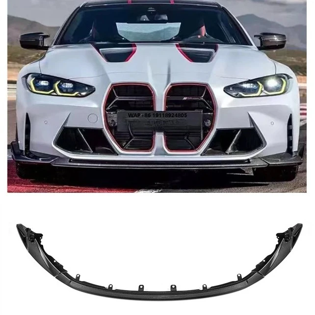 

High Quality 100% Dry Carbon Fiber Front Lip CSL Style for G80 M3 G82 G83 M4 2021+ Front Bumper Spoiler Lip