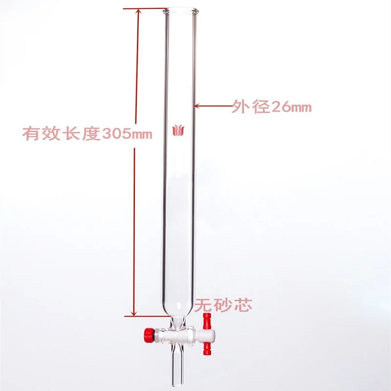 Imagem -06 - Synthware Coluna Cromográfica com Válvula Ptfe sem Núcleo de Areia Diâmetro mm Chrompress Chrompress Ptfe Stopcock C36