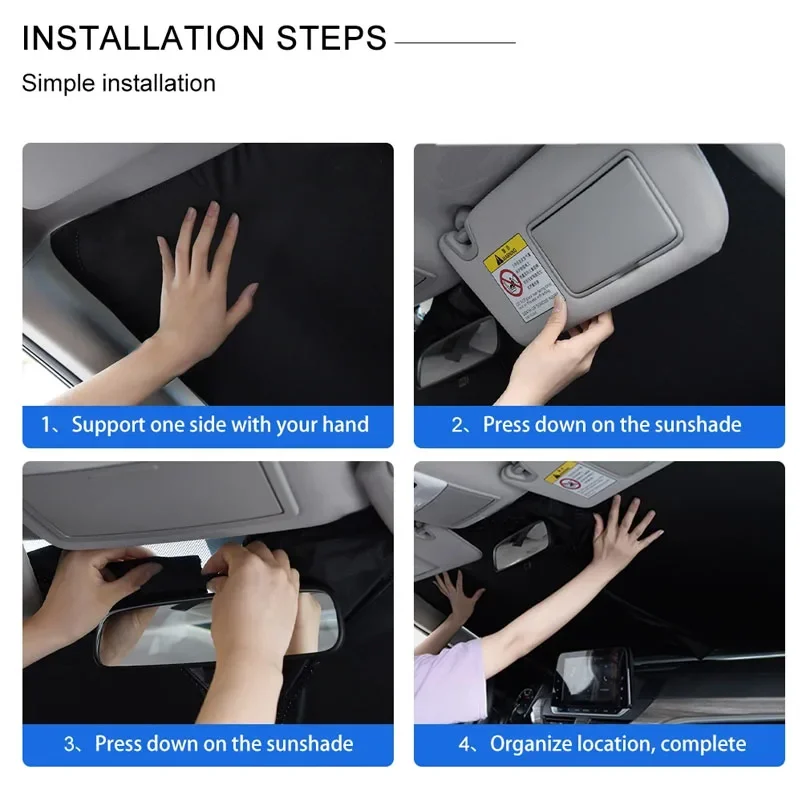 Car Sun Visor Front Windshield Sunshade Sun Protection Accessories For Nissan Qashqai j11 j10 Juke X Trail t32 Tiida Leaf Versa view 4