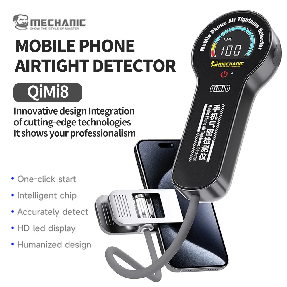 MECHANIC QiMi8 Smart Phone Air Tightness Tester for Mobile Phone Waterproof and Leak-proof Sealing Air Tightness Testing Tool