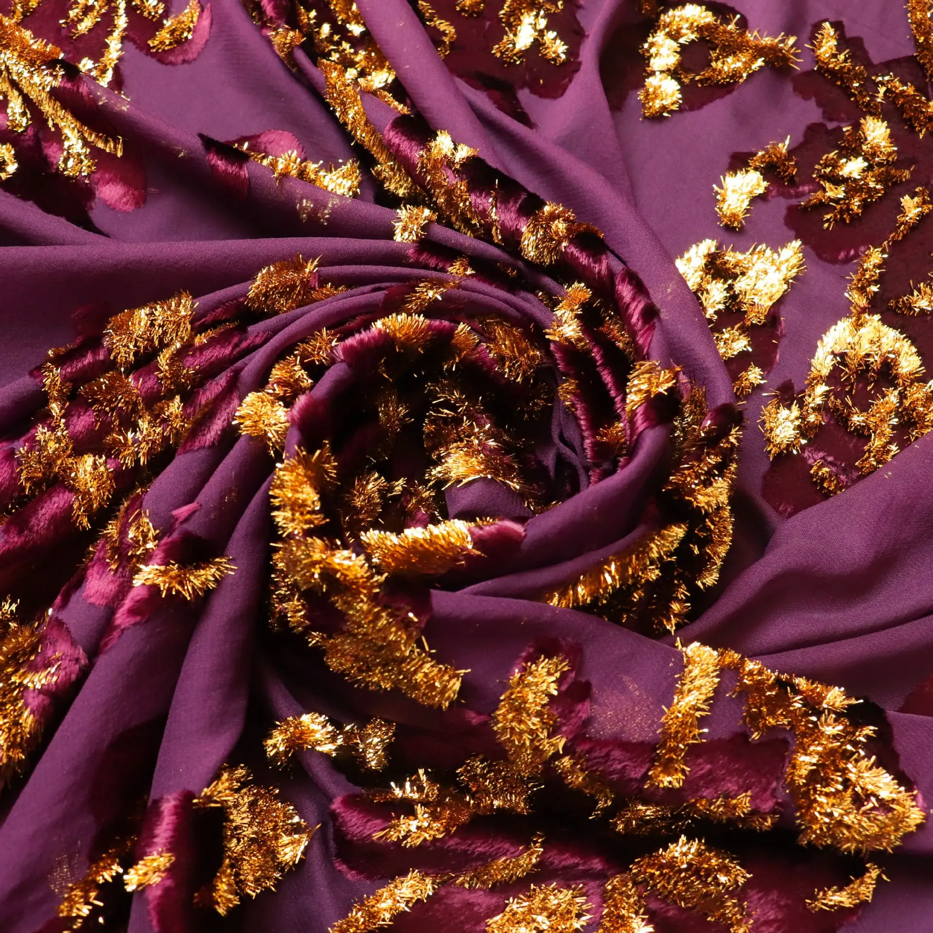 

Woven Velvet Jacquard Brocade Sticky Velvet Velvet Fabric High-End Dress Cheongsam Fabric