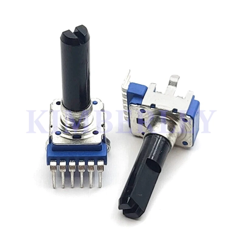 

100PCS RK12 Type Duplex 6Pin B10K B20K B50K B100K Electronic Organ Audio Volume Adjustment Potentiometer Handle Length 23.5MM