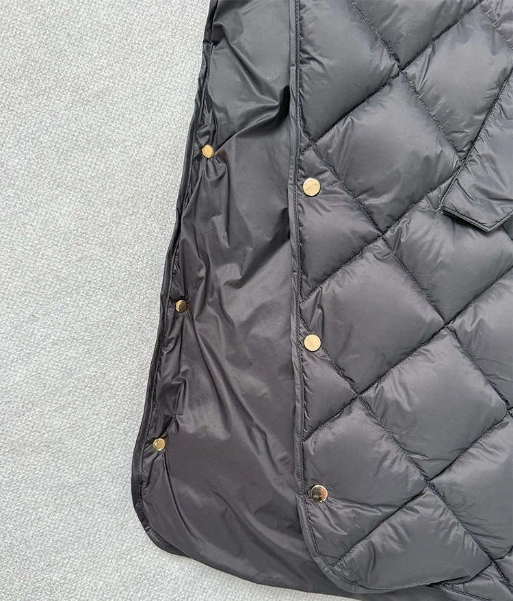Schinteon Women 90% White Duck Down Irregular Vest with Hood Loose Sleeveless Jacket Solid Fashionable Autumn Winter Top 2026
