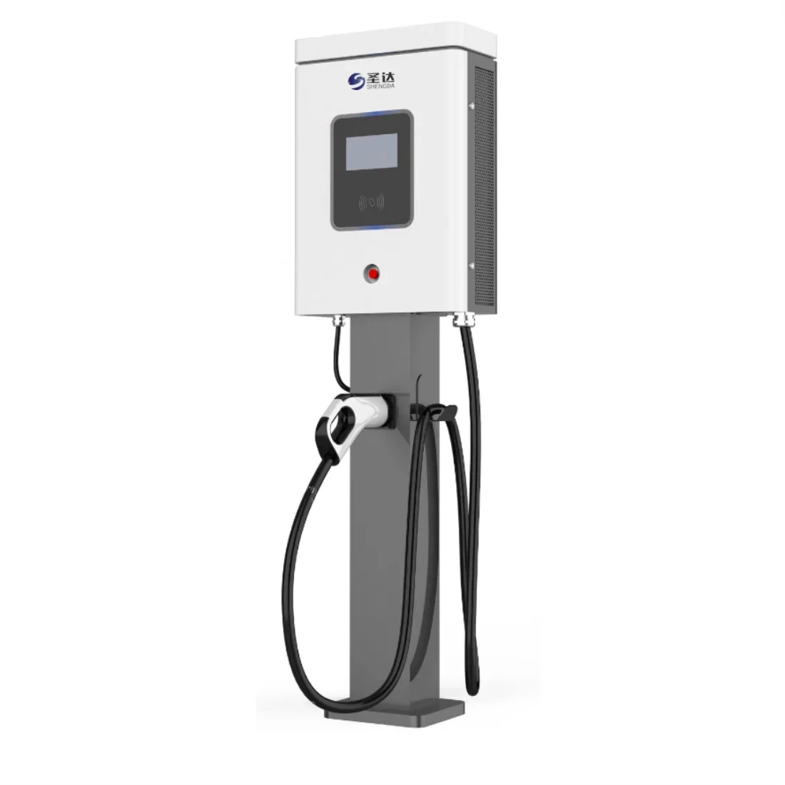 China Factory Supply Column vertical ev charger Interface  CCS 2 GB/T ac charger ev charging pile dc electric vehicle charging