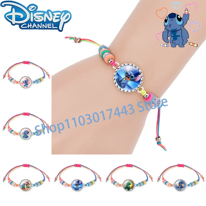 

40Styles Disney Stitch Bracelet Simplicity Colour Adjustable Size Jewelry Cute Disney Girl Jewelry Bracelet Birthday Party Gifts