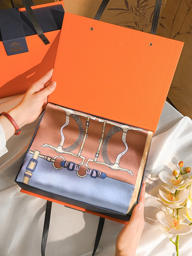 high-end-silk-scarf-gift-box-for-ly-women-practical-gift-ethnic-sle-multi-functional-square-scarf-spring-autumn-use