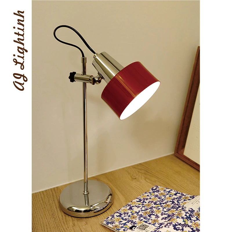 

Italian Retro Contrasting Bauhaus Desk Lamp Modern Designer Light for Bedroom And Study Room Bedhead Lift Style Desk Lamp