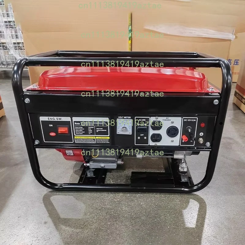 Open Frame Portable Generator 220V Single Three Phase Pure Copper High Power Outdoor Camping Household Emergency Generator