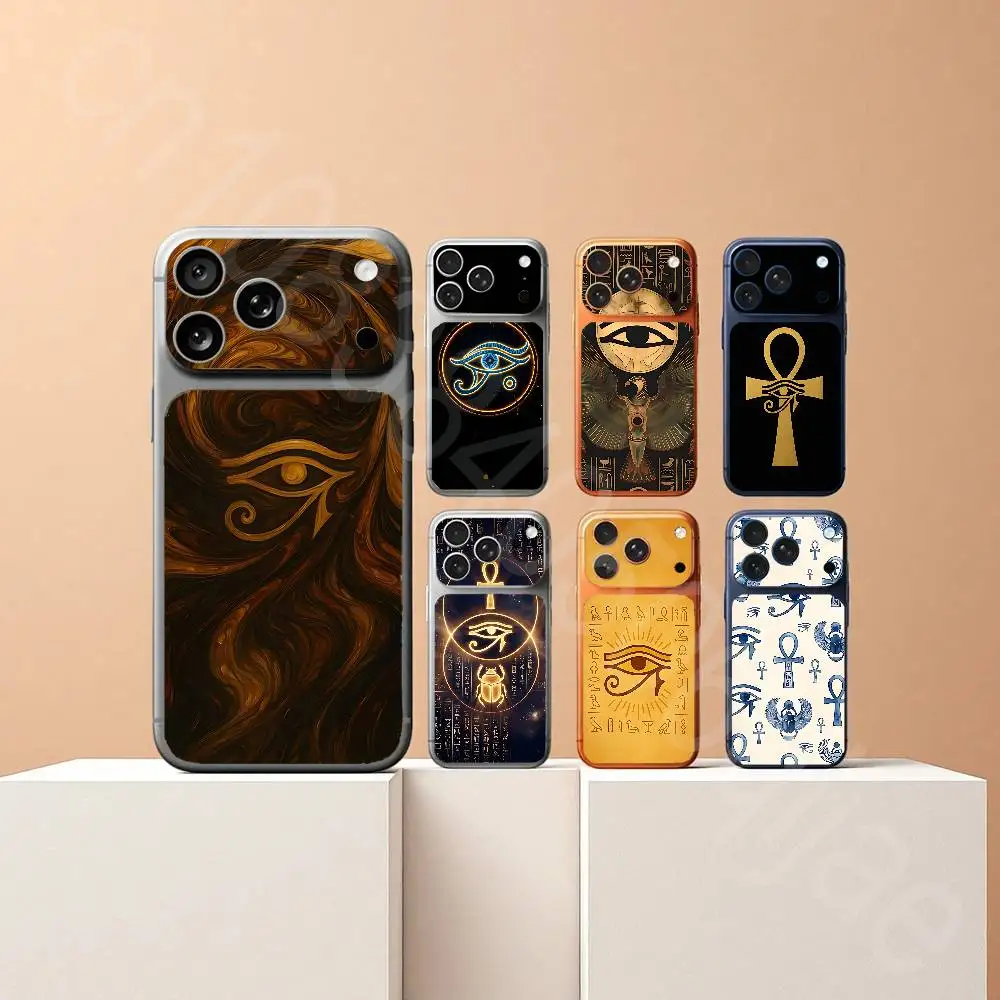 

Ancient Egypt Eye of Horus For iPhone 17Pro or 17ProMax Battry Back Cover with Camera Decal Skin Rear Protective Sticker Film