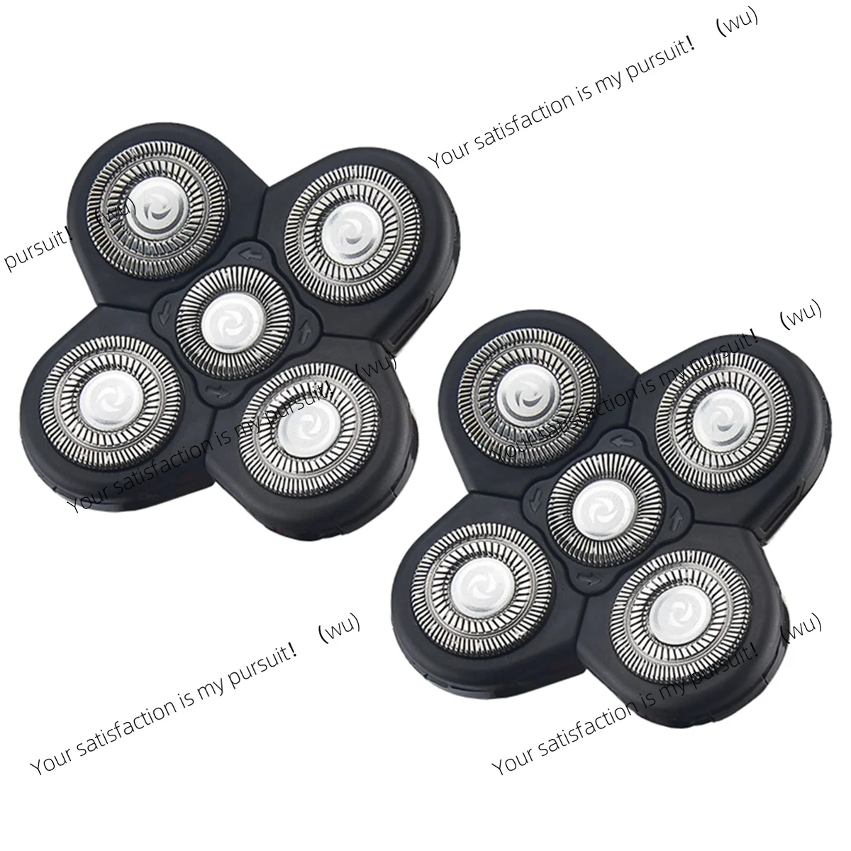 2PCS Replacement Shaver Electric Shaver 5D Independently 5 Cutter Floating Stainless Steel Shaver Blade